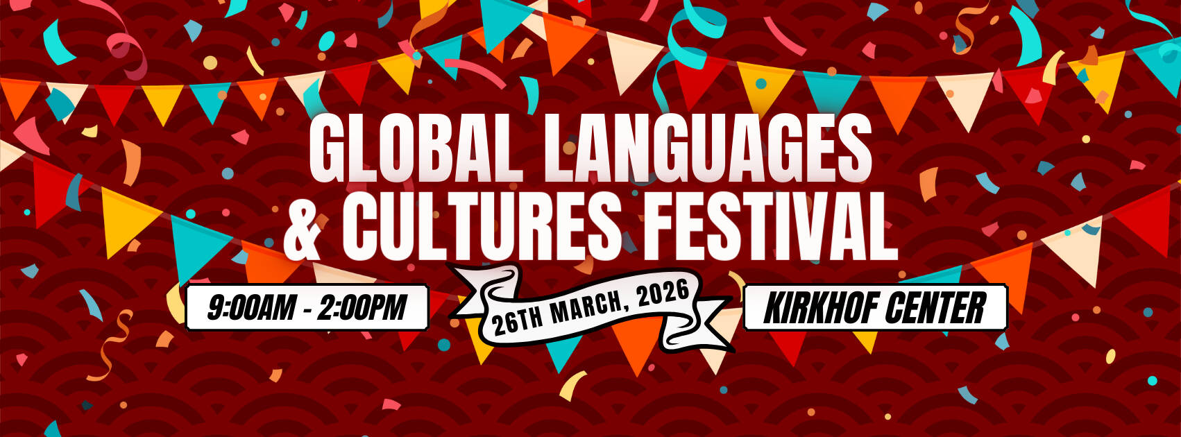 Global Languages & Cultures Festival Header